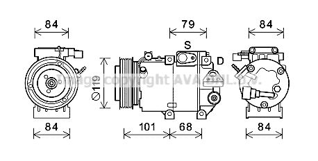 AVA QUALITY COOLING kompresorius, oro kondicionierius HYK422